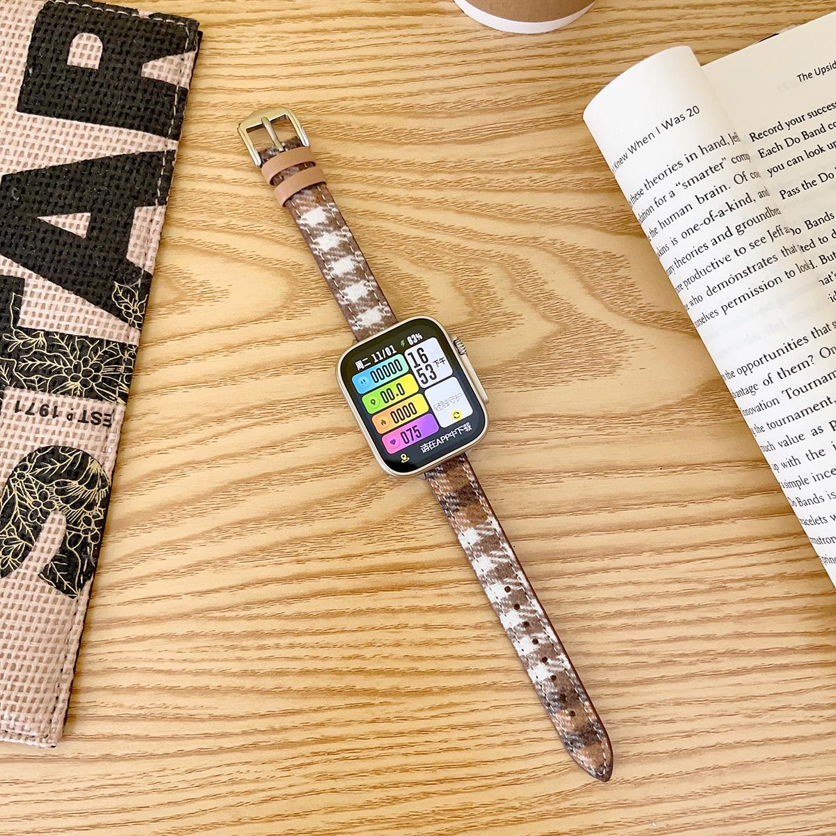 Slim Woolen Wristband for Apple Watch 44mm Band 45 42 38 41 Ultra 49mm Link Bracelet for IWatch Series 9 8 7 6 SE 5 4