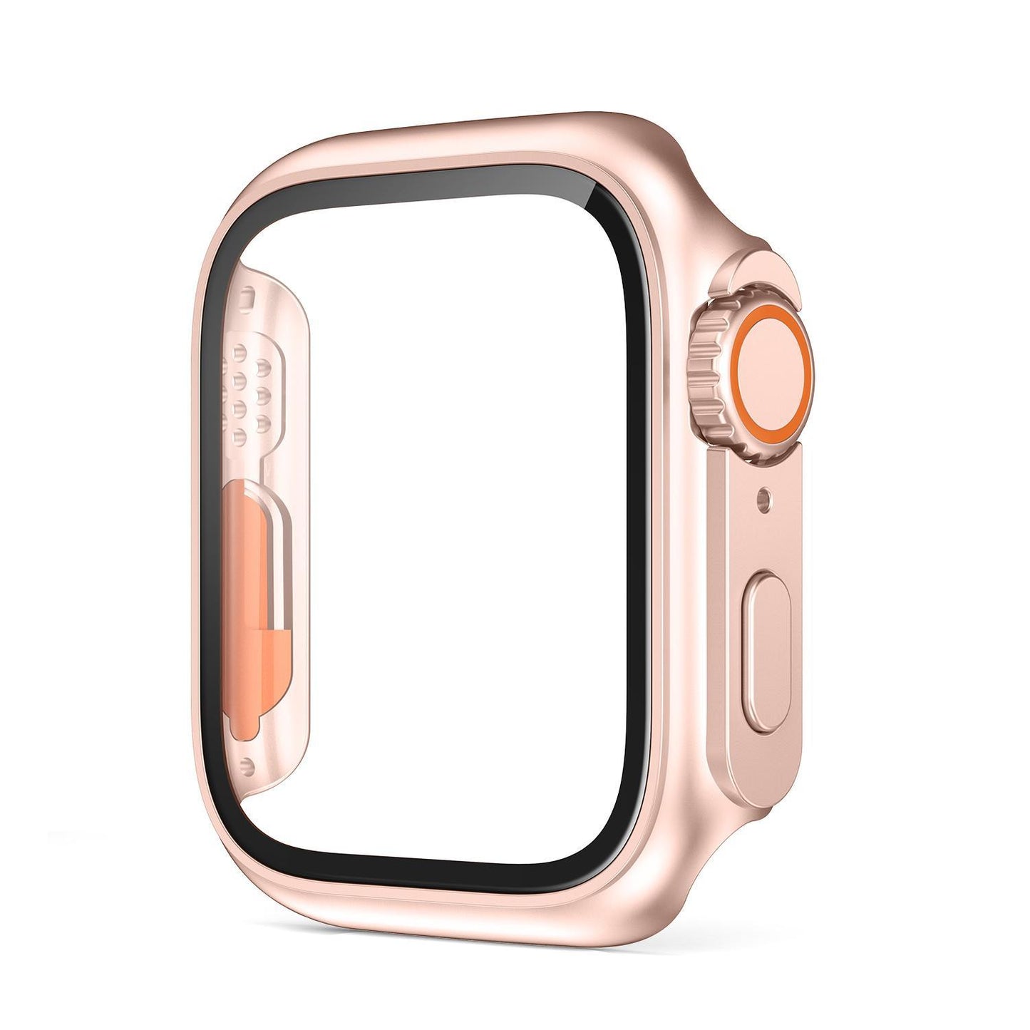 PC Firm Cover for Apple Watch Case 45mm 41mm 44mm 40mm 42mm 38mm Glass Appearance Upgrade ultra iWatch Series 9 8 7 SE SE2 6 5 4