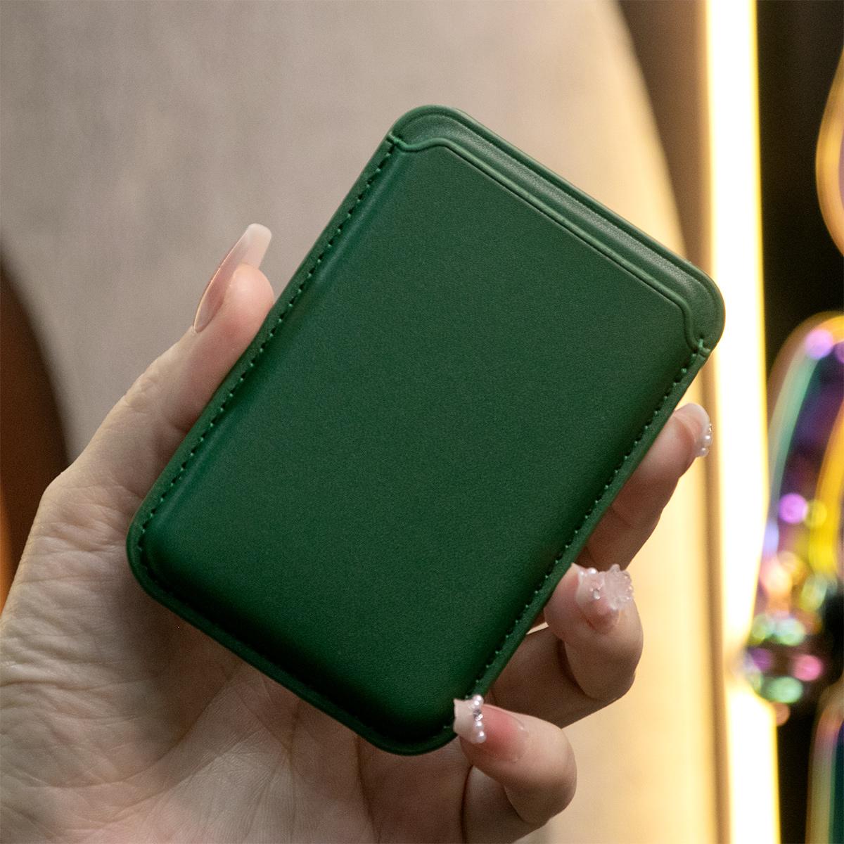 For Magsafe Magnetic Leather Slot Card Holder Wallet Case For iPhone 16 15 14 Pro Max 13 12 For Samsung S24 S23 Ultra Accessories