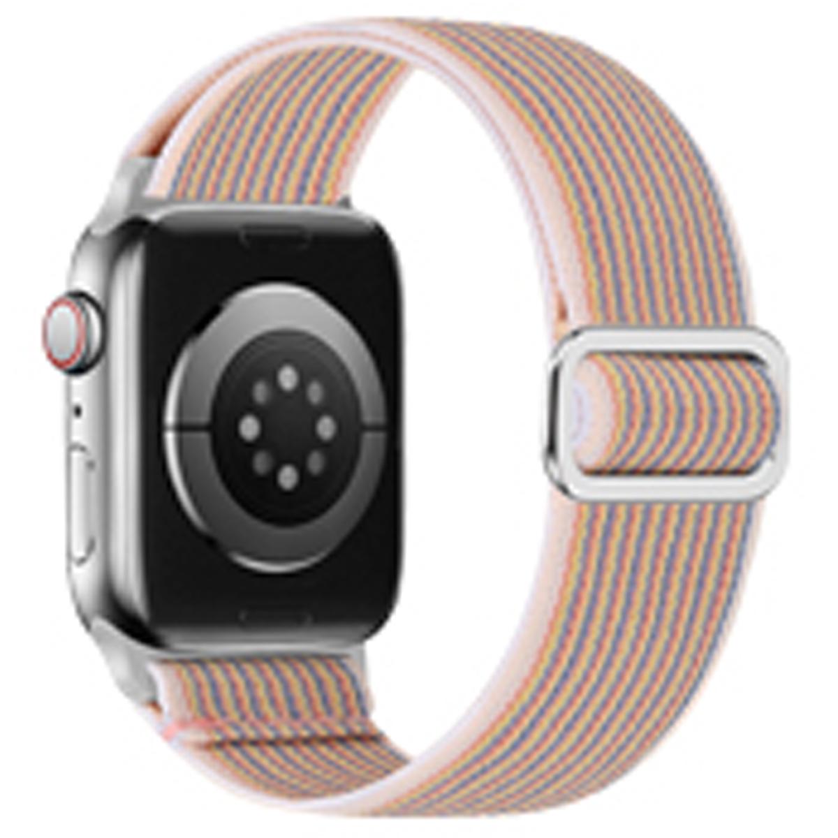 Nylon Woven Elastic Band for Apple Watch 44mm Band 45 42 38 41 Ultra 49mm Link Bracelet for IWatch Series 9 8 7 6 SE 5 4