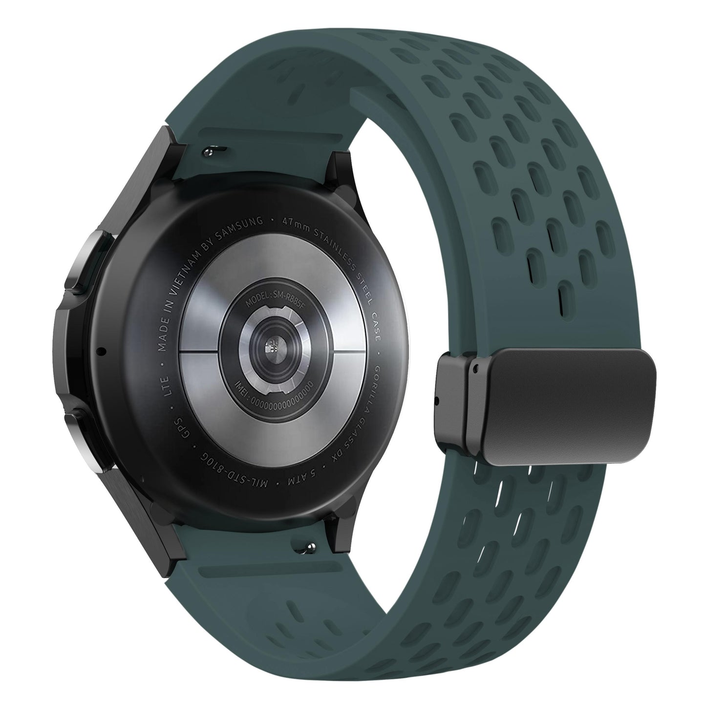 Silicone Strap for Samsung Galaxy Watch 6 5 4 40mm 44mm 5Pro 45mm Magnetic Buckle Band 6 Classic 43mm 47mm No Gaps Bracelet 42mm