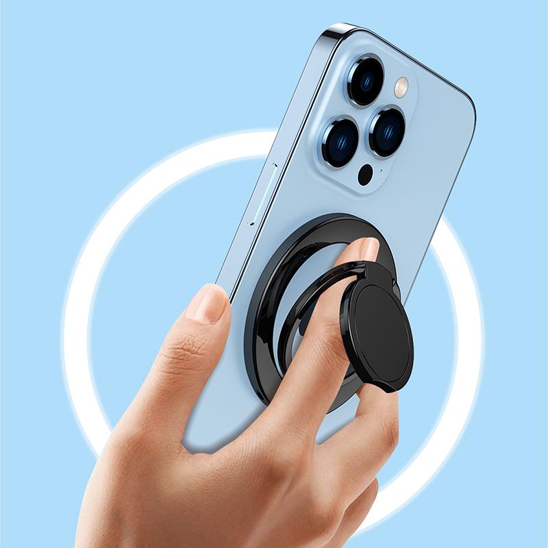 Magnetic Kickstand Phone Ring Holder Grip Ultra Thin Phone Holder Desk Finger Phone Ring Grip Metal Telescopic Foldable Ring Stand