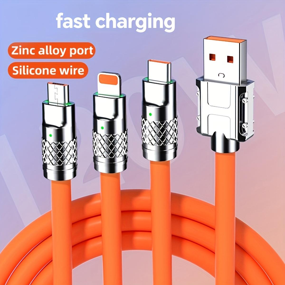 120W Super-Fast USB-C Charging Cable - Lighting Quick for IPhone & More - Durable, Universal, Full-Speed Performance