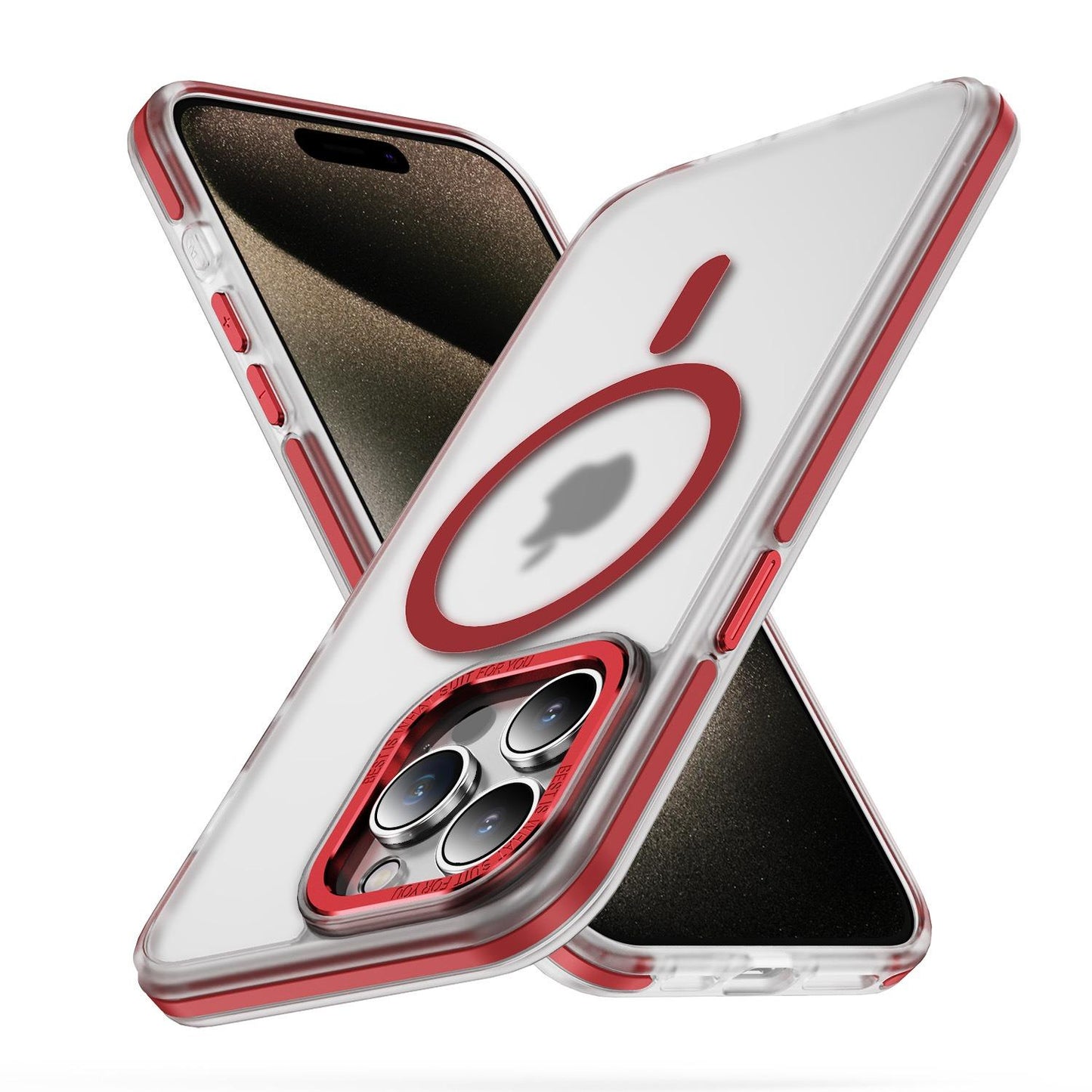 Matte Transparent Anti-Dust Anti-Fall Bumper Shockproof Strong Magnetic Phone Case for iPhone 16ProMax 16 15 14 13 12 11 XR Bumper Hard Cover