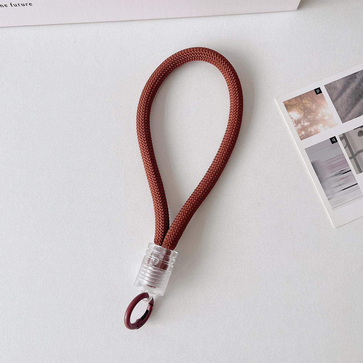 Short Phone Case Strap Colorful Keychain Rope Rings Fit Diy Circle Pendant Key Chains Holder Car Keyrings Mobile Phone Straps