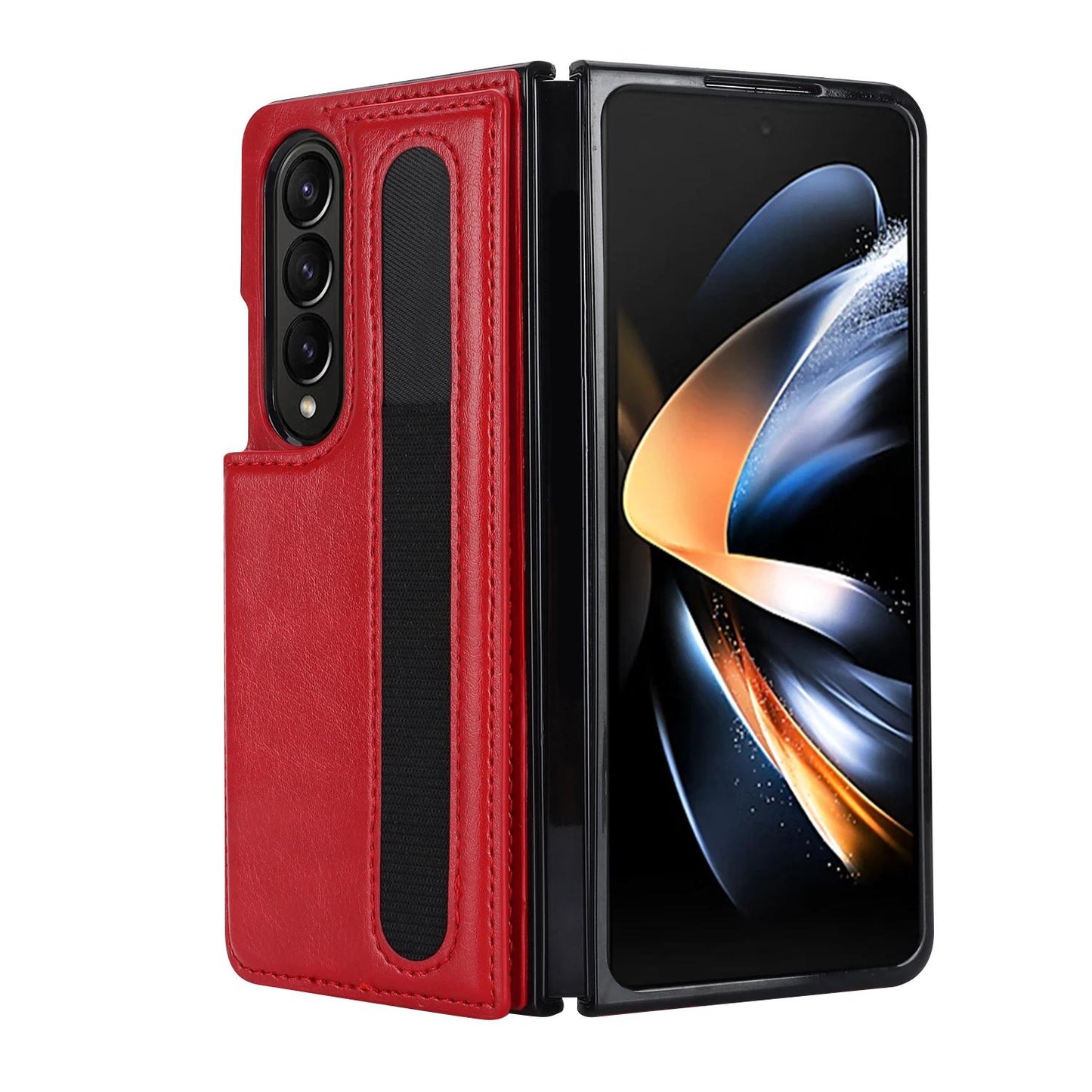 PU Leather Purse Phone Case for Samsung Galaxy Z Fold 6 5 4 3 Fold6 Fold5 Fold4 5G Pen Slot Card Holder Shockproof Stand Cover