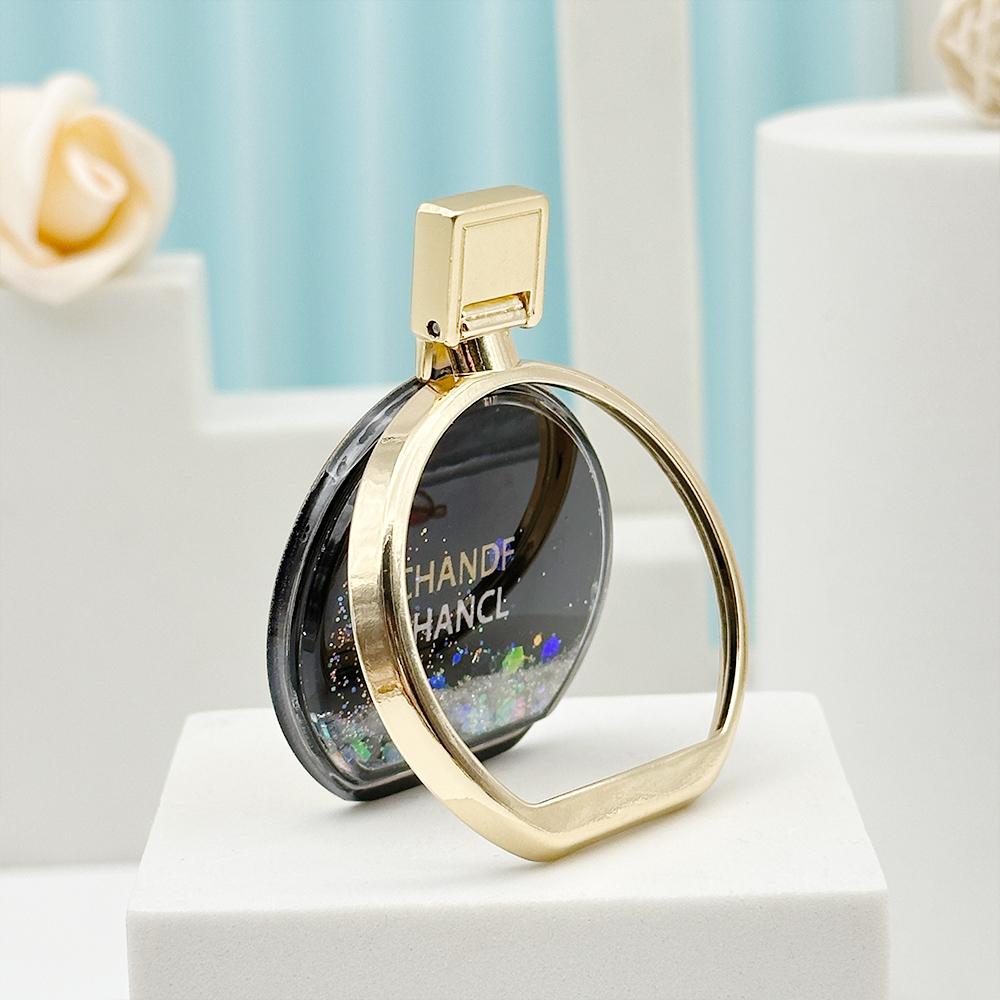 Étui de téléphone avec miroir et support pour bouteille de parfum