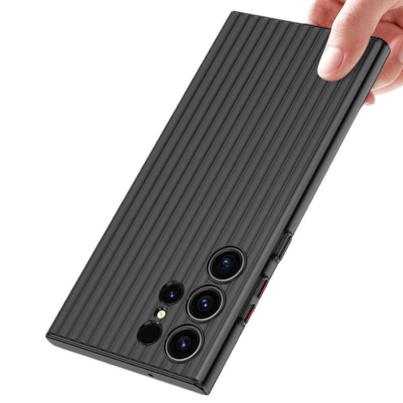 Corrugated Grille Magnetic Hard Polycarbonate Ultra-Thin Light Phone Case for Samsung S25Ultra S24 S23 Matte Frozen Fog Thin High Transparency Full Cover