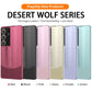 Premium PC Leather Two-tone Len Protector Shockproof Phone Case For Samsung S25Ultra S25 S24 S23 Hard Full Cover