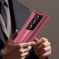 Premium PC Leather Two-tone Len Protector Shockproof Phone Case For Samsung S25Ultra S25 S24 S23 Hard Full Cover