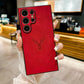For Samsung S25Ultra S25Edge S24 S23 S22 S21 Note20 A16 A26 A36 A55 A56 Case, Deer Pattern Matte Suede Leather Shockproof Hard Phone Case
