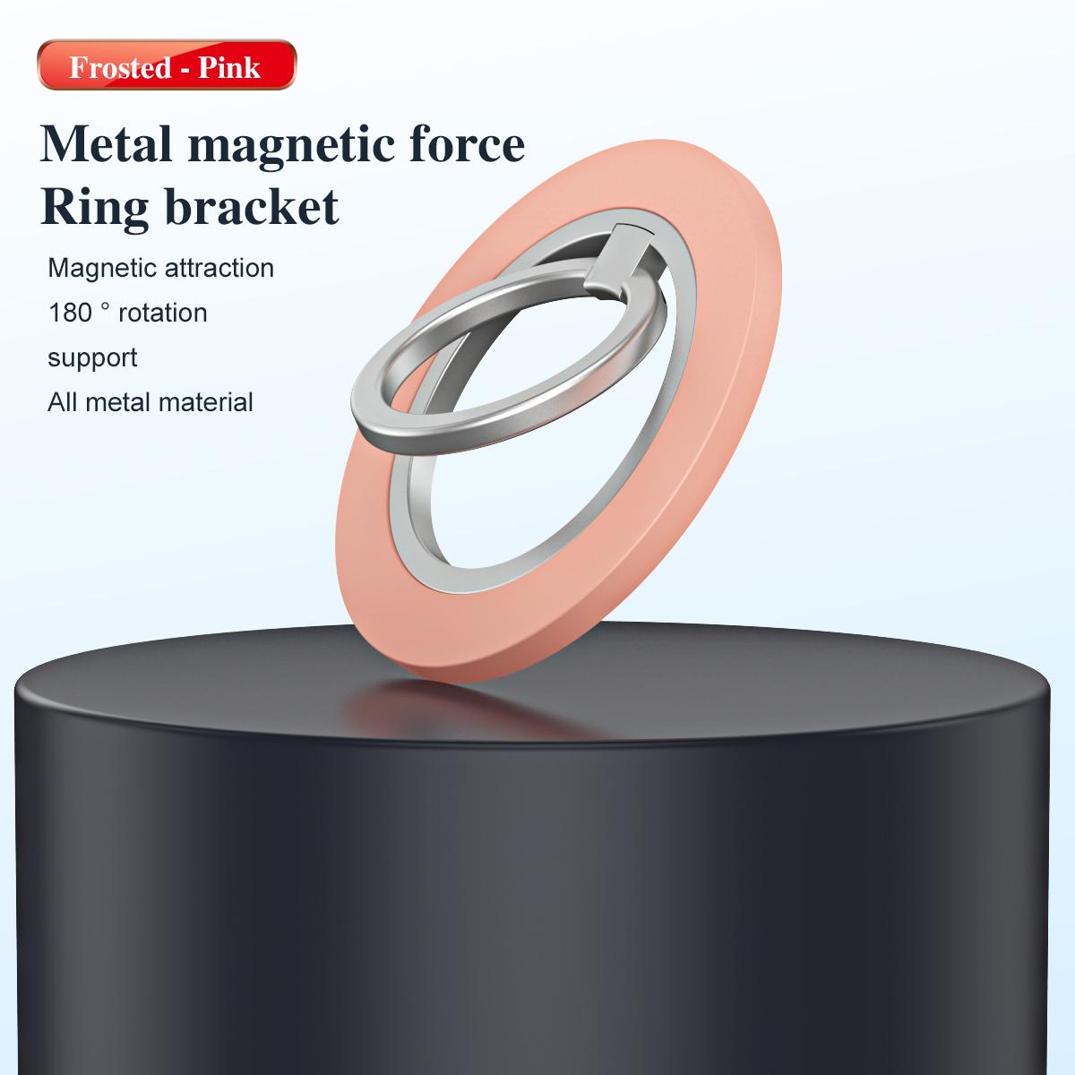 180 Degree Rotation Strong Magnetic Finger Ring Phone Holder Classy Damping Fold Stable Support Multi-angle Ring, for iPhone 16 15 14 13 12 for Samsung S25 S24 S23