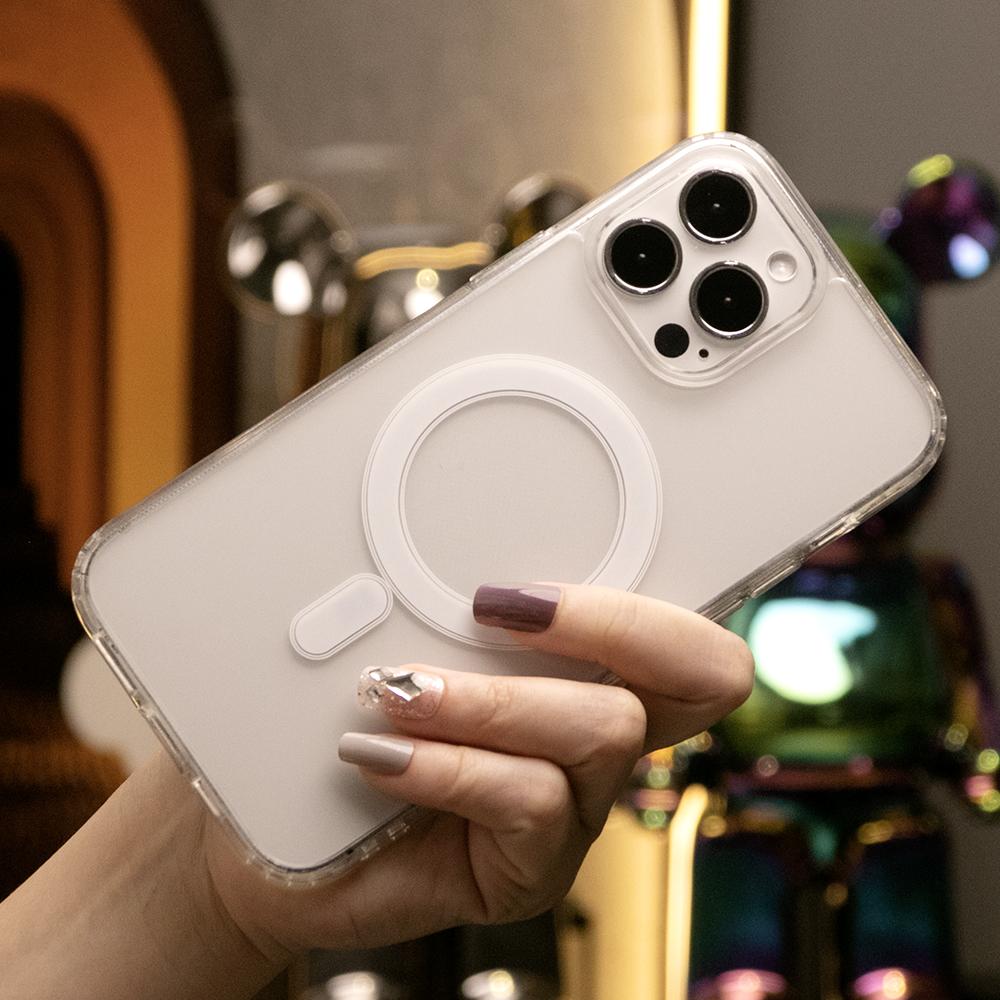 Transparent Magnetic Wireless Charging Phone Case For iPhone 16 15 14 13 12 11 Pro Max XR X/XS XSMax