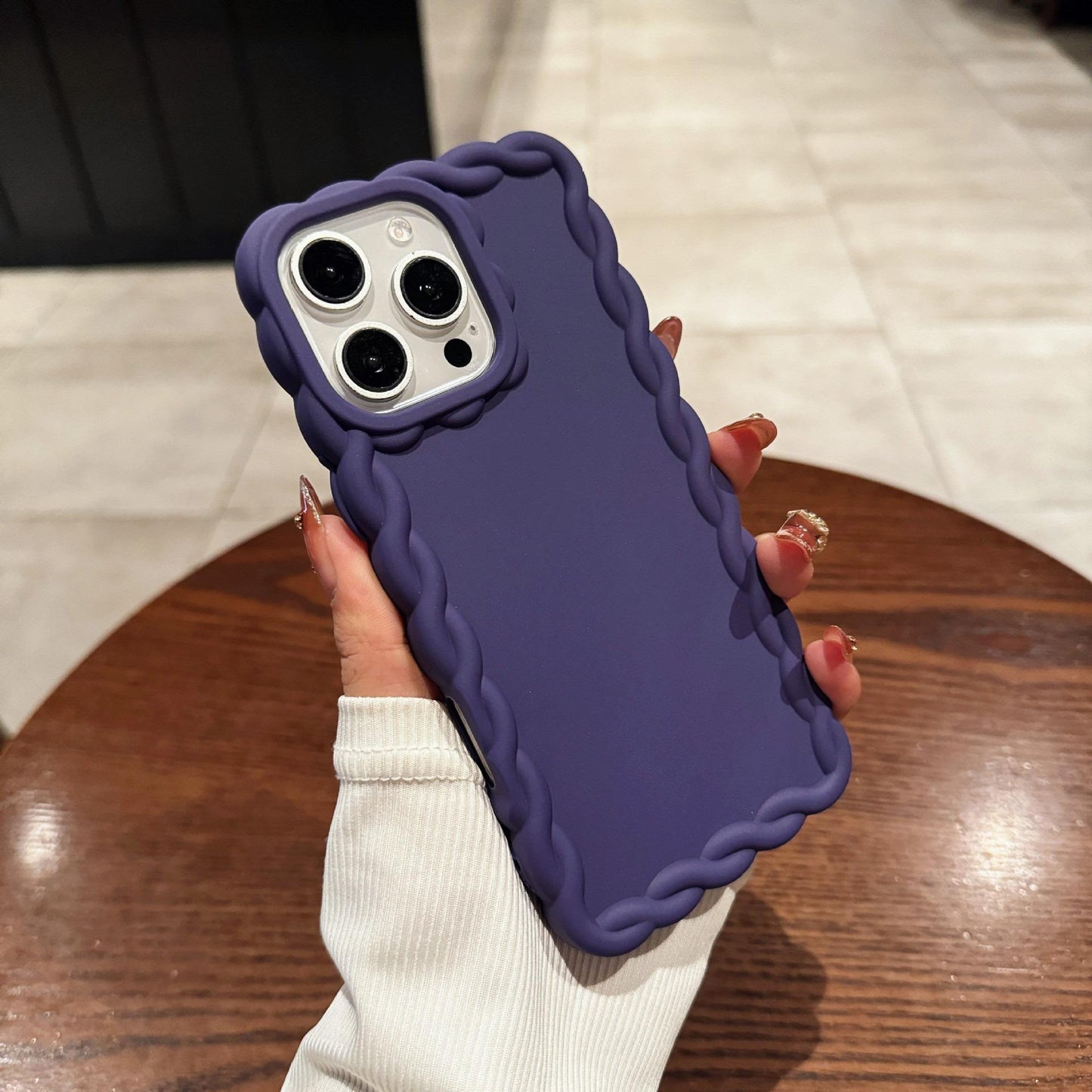 Fried Dough Twist TPU Matte Shockproof Phone Case For iPhone 16ProMax 15 14 13 12 11 Airbag Anti-Drop Soft Full Cover