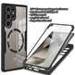 For Samsung S25Ultra S25 S24 S23 S22 S21FE A16 A26 A36 A56 Strong Magnetic Phone Case, Double Side 360 Full Protection, HD PET Screen Protector Acrylic Shockproof Hand Feel Hard Full Cover
