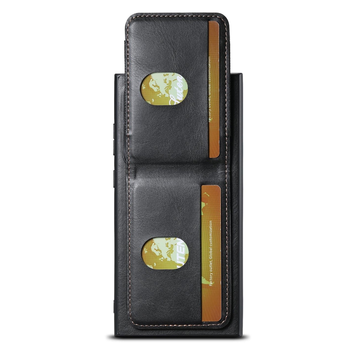 For Samsung S25 S24 S23 S22 Note20 Ultra Plus Phone Case, Smooth Surface Oil Wax Pattern Flip Elasticity Wallet Card Slot Leather Kickstand Magnetic Clasp Shockproof Phone Case