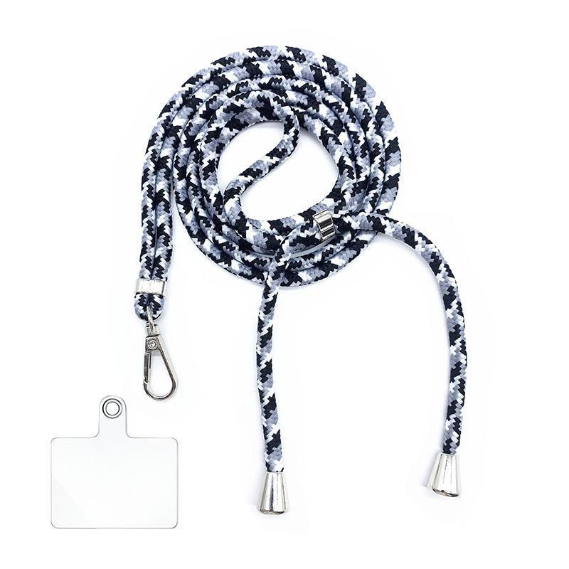 6MM Colorful Adjustable Crossbody Phone Lanyard Strap Mobile Phone Hanging Rope Detachable Rotatable Clasp Phone Neck Straps Anti-lost Lanyards for Telephone Jewelry