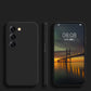 Square Liquid Silicone Matte Shockproof Phone Case For Samsung S25 S24 S23 Camera Protect Soft Cover