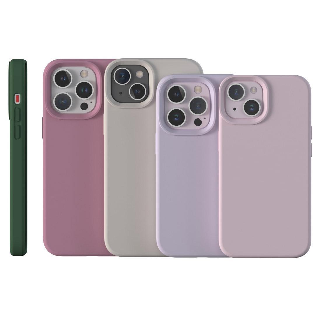 Strong Magnetic Liquid Silicone Antislip Phone Case for iPhone 16 15 14 13 12 Pro Max for MagSafe, Skin-friendly Shockproof Full Cover with Microfiber Lining