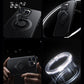Carbon Fiber Pattern Slim PC Business Strong Magnetic Phone Case with 360 Rotating Metal Kickstand For iPhone 16ProMax 15 14 13 12 Skin Feel Bumper Shockproof Hard Full Cover