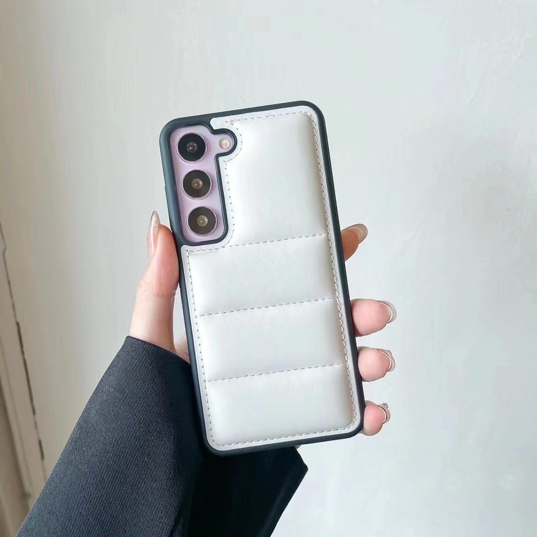 Down Jacket Pattern Luxury Shockproof Phone Case For Samsung S25Ultra S25Plus S25 S24 S23 Hard Full Cover