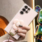 Rotating Windmill Holder Bracelet Strap Phone Case For Samsung S25 S24 S23 S22 S21 Note20