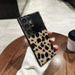 For Samsung S25Ultra S25 S24 S23 S22 S21 Phone Case, Luxury Glitter Mirror Leopard Pattern Plating Acrylic, Camera Protection Hard Full Cover