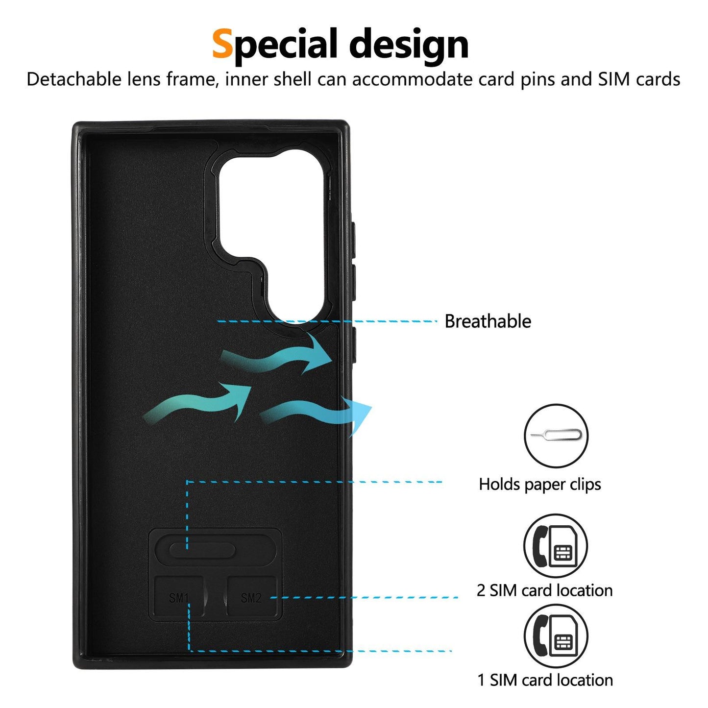 For Samsung S25Ultra S24 S23 S22 A16 A15 A35 A55 Leather Phone Case with Double Folding Wallet Wristband, Anti-Fall Card Bag Kickstand Shockproof Business Hard Full Cover