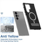 For Samsung S25Ultra S25+ S25 S24 S23 Phone Case With Line Bracket, Metal Camera Protection, Elegant Kickstand Matte Strong Magnetic Case Camera Shockproof Bumper Hard Cover