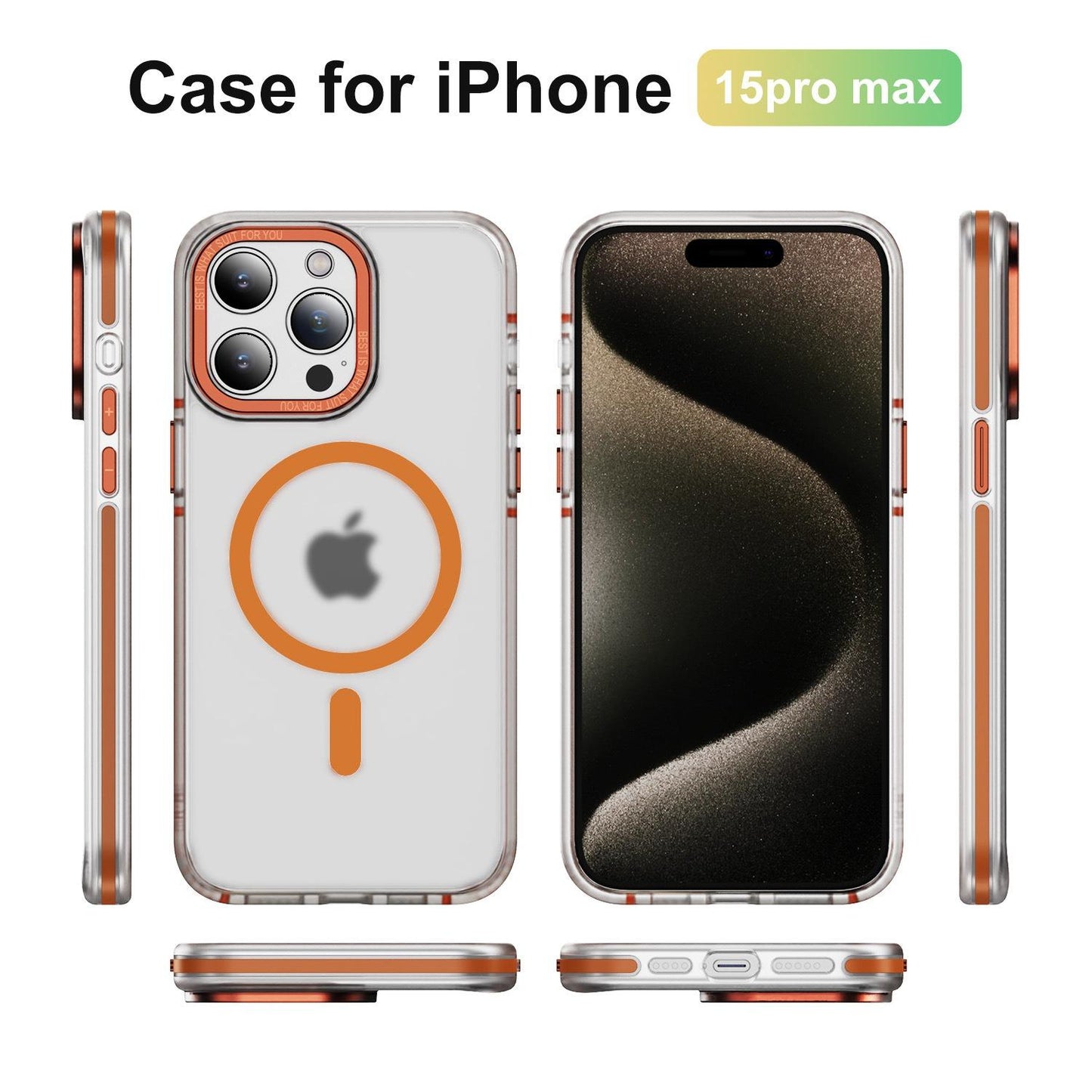 Matte Transparent Anti-Dust Anti-Fall Bumper Shockproof Strong Magnetic Phone Case for iPhone 16ProMax 16 15 14 13 12 11 XR Bumper Hard Cover