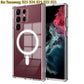 Transparent Magnetic Wireless Charging Shockproof Acrylic Phone Case for Samsung S25Ultra S25 S24 S23 S22 S21