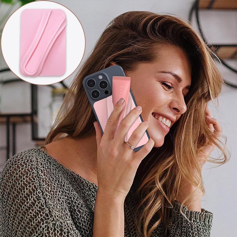 Adhesive Easy to Carry Lipstick Holder Case For iPhone 16 15 14 13 12 11 For Samsung S25 S24 S23 Ultra Phone Accessories