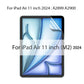 1 Piece Write Paper Film, with Locating Line, Easy to Install Screen Protector For Ipad Pro 13 12.9 11 2024 M4 Air 4 5 3 10th 9th 8th 7th Generation Mini 6 Matte Matte PET Film