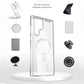 Transparent Magnetic Wireless Charging Shockproof Acrylic Phone Case for Samsung S25Ultra S25 S24 S23 S22 S21