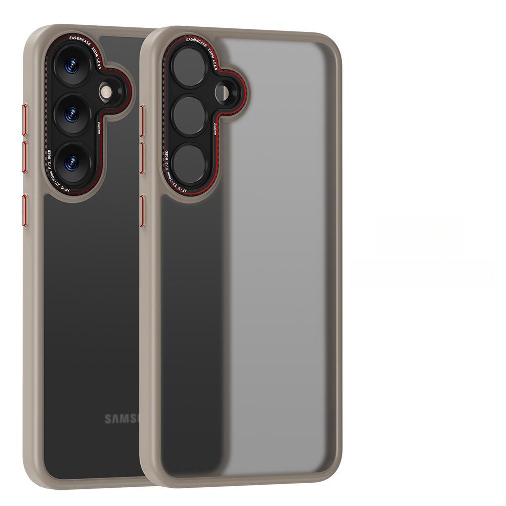 Premium Matte Metal Len Hardware Magnetic/Non Magnetic Phone Case, Camera Lens Protection PC Hard Cover, With Shockproof Anti-Fall Bumper For Samsung S25Ultra S25+ S25 Full Cover