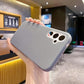 Luxury Lovely Liquid Silicone Jelly style Precision Len Protection Phone Case For Samsung S25Ultra S24FE S25 S24 S23, Soft Skin Feel Shockproof Soft Cover With Microfiber Lining