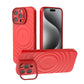 Matte Ripple Pattern Magnetic Phone Case with Camera Kickstand For iPhone 16ProMax 16 15 14 13 Skin Feel Shockproof Soft Full Cover