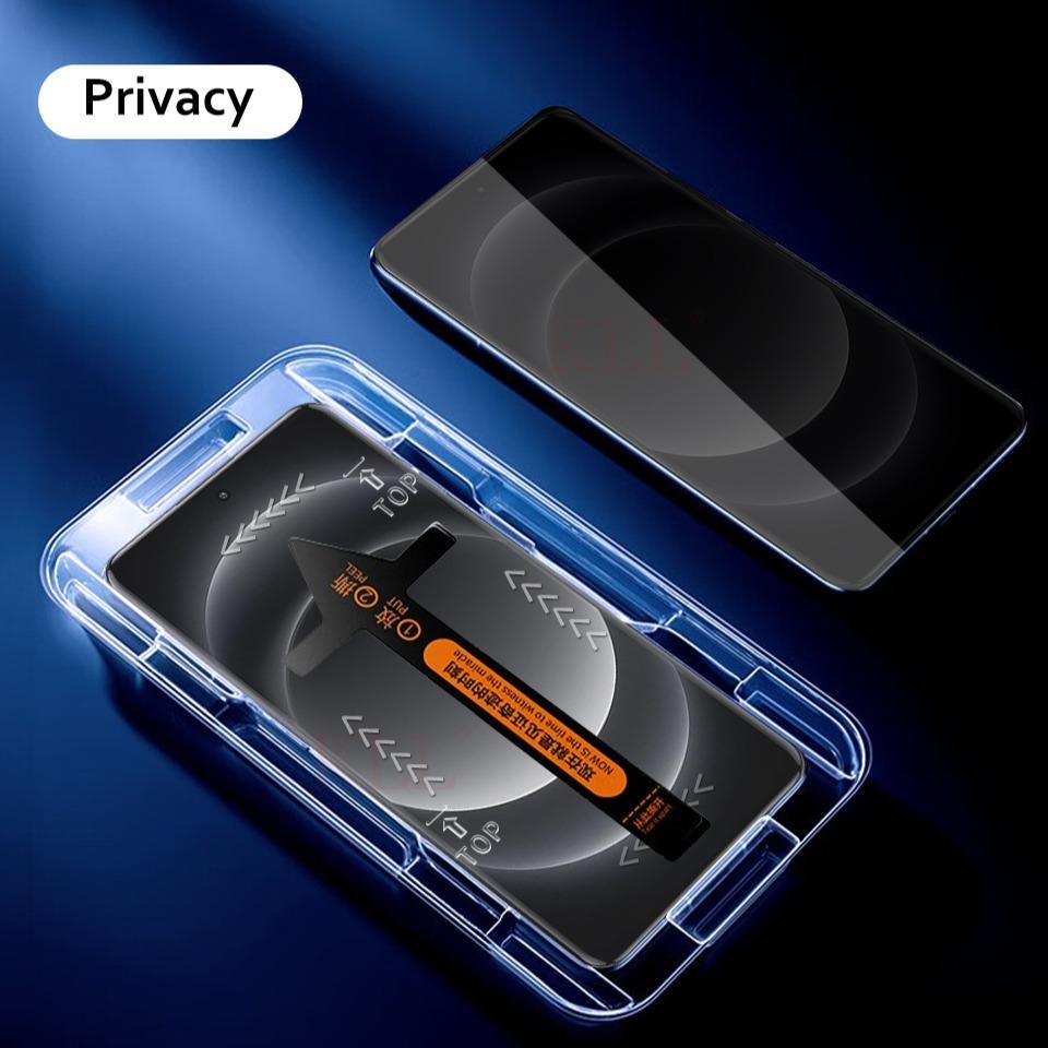 Install Tool Accessories with Privacy Tempered Glass For Tecno SPARK GO 2024 2023 2022 10 10Pro 20 20C 20Pro 30C Camon 20 20Pro 30 30Pro 30premier Anti-spy Screen Protector Film