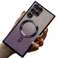 Glitter Gradient Magnetic Wireless Charge Transparent Soft Phone Case For Samsung A15 A25 A35 A55