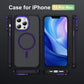 Two-Tone Matte Transparent Anti-Dust Anti-Fall Bumper Shockproof Strong Magnetic Phone Case With Metal Camera Kickstand for iPhone 16ProMax 16 15 14 13 12 11 XR Bumper Hard Cover