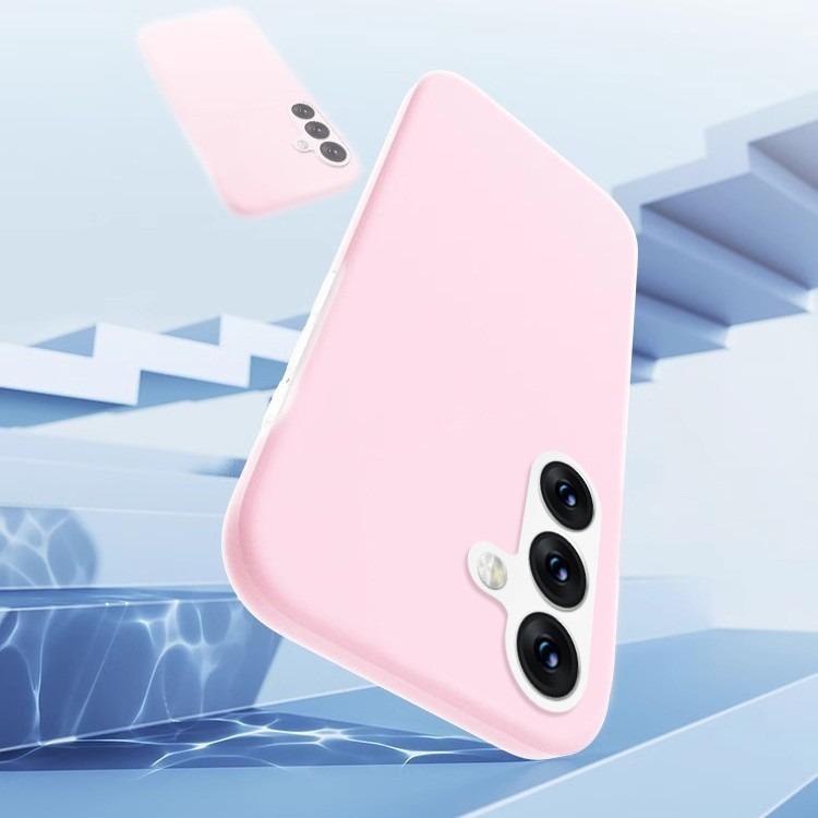 Luxury Lovely Liquid Silicone Jelly style Precision Len Protection Phone Case For Samsung S25Ultra S24FE S25 S24 S23, Soft Skin Feel Silicone Shockproof Soft Cover With Microfiber Lining