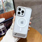 Magnetic Shockproof Frosted Phone Case For iPhone 16 15 14 13 12 11 Pro Max Invisible Bracket Cover