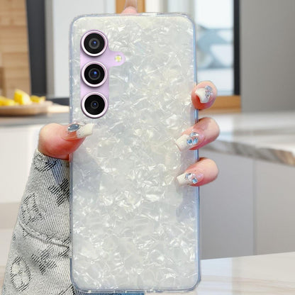 For Samsung S25Ultra S25 S24 S23 S22 S21 Note20 A16 A15 A14 A25 A24 A35 A34 A54 A55 Phone Case, Luxury Pearl Shell Pattern Acrylic Slim, Full Camera Protection Non-Yellowing Hard Cover
