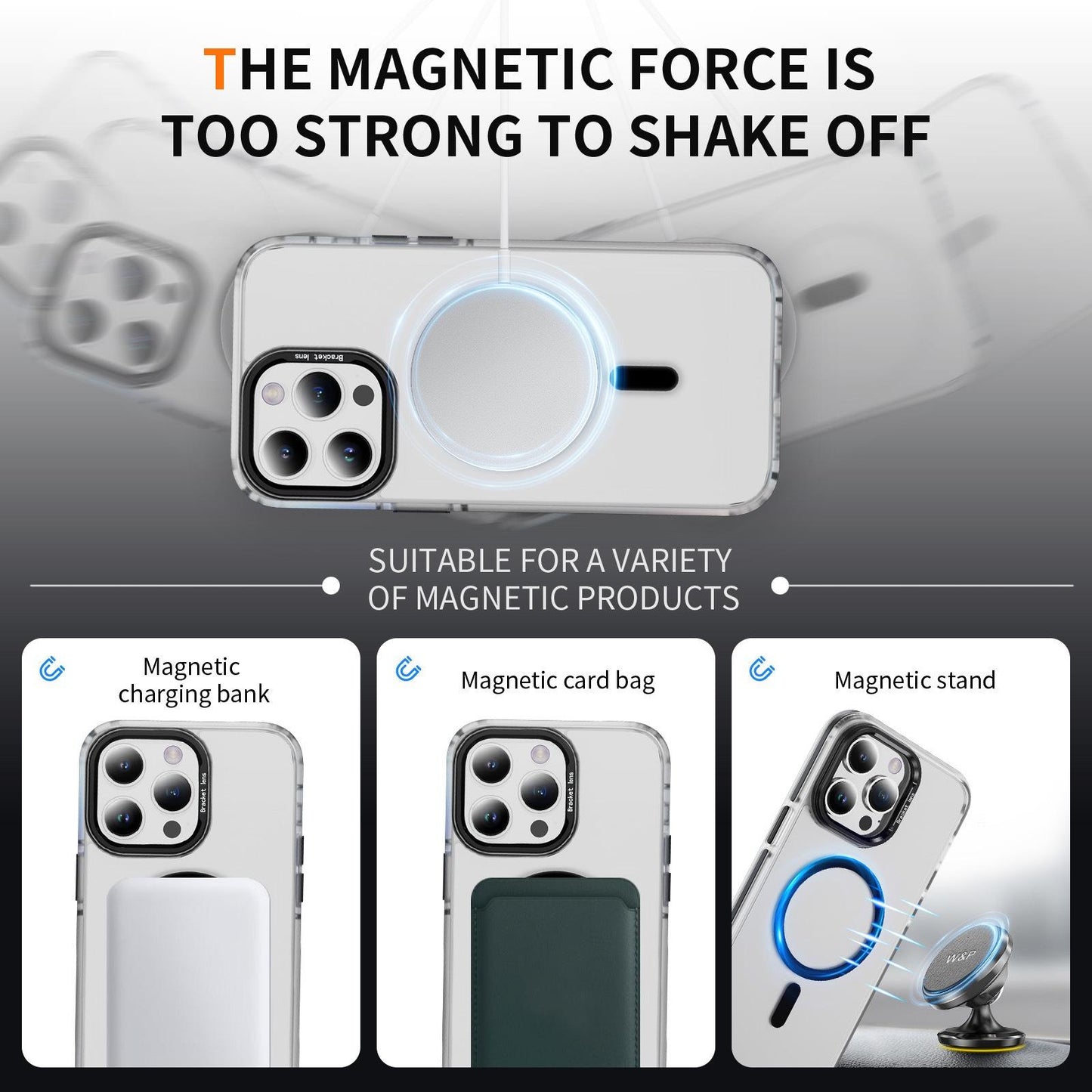 Matte Transparent Anti-Dust Anti-Fall Bumper Shockproof Strong Magnetic Phone Case With Metal Camera Kickstand for iPhone 16ProMax 16 15 14 13 12 11 XR Bumper Hard Cover