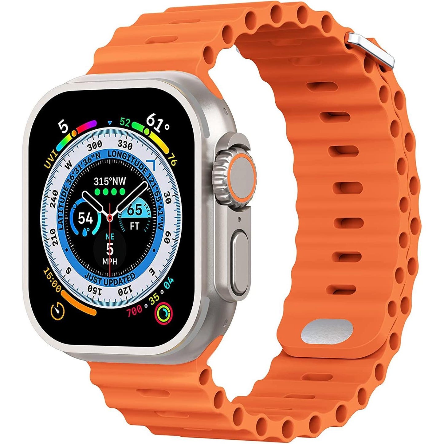 Ocean strap For Apple Watch Ultra Band 49mm 8 7 45mm 41mm Silicone Bracelet Wristband iWatch 6 5 4 3 SE 44mm 40mm 42mm 38mm band