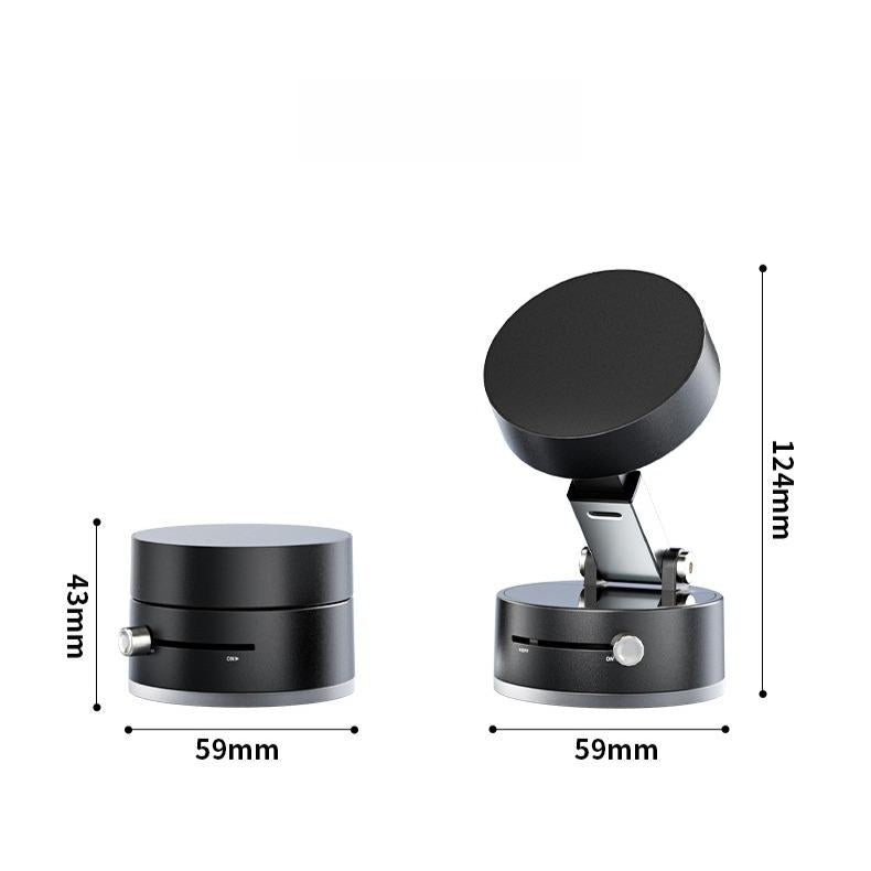 Flexible ABS+PC 360° Magnetic Vacuum Adsorption Double-sided Fold Rotating Multi-angle Strong Suction, Stable Holder, Hands Free Automobile, Adjustable Mount for All Phones