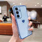 Plating Love Heart TPU Basic Phone Case For Samsung A14 A15 A16 A24 A25 A33 A34 A35 A36 A53 A54 A55 A56 Shockproof Soft Full Cover