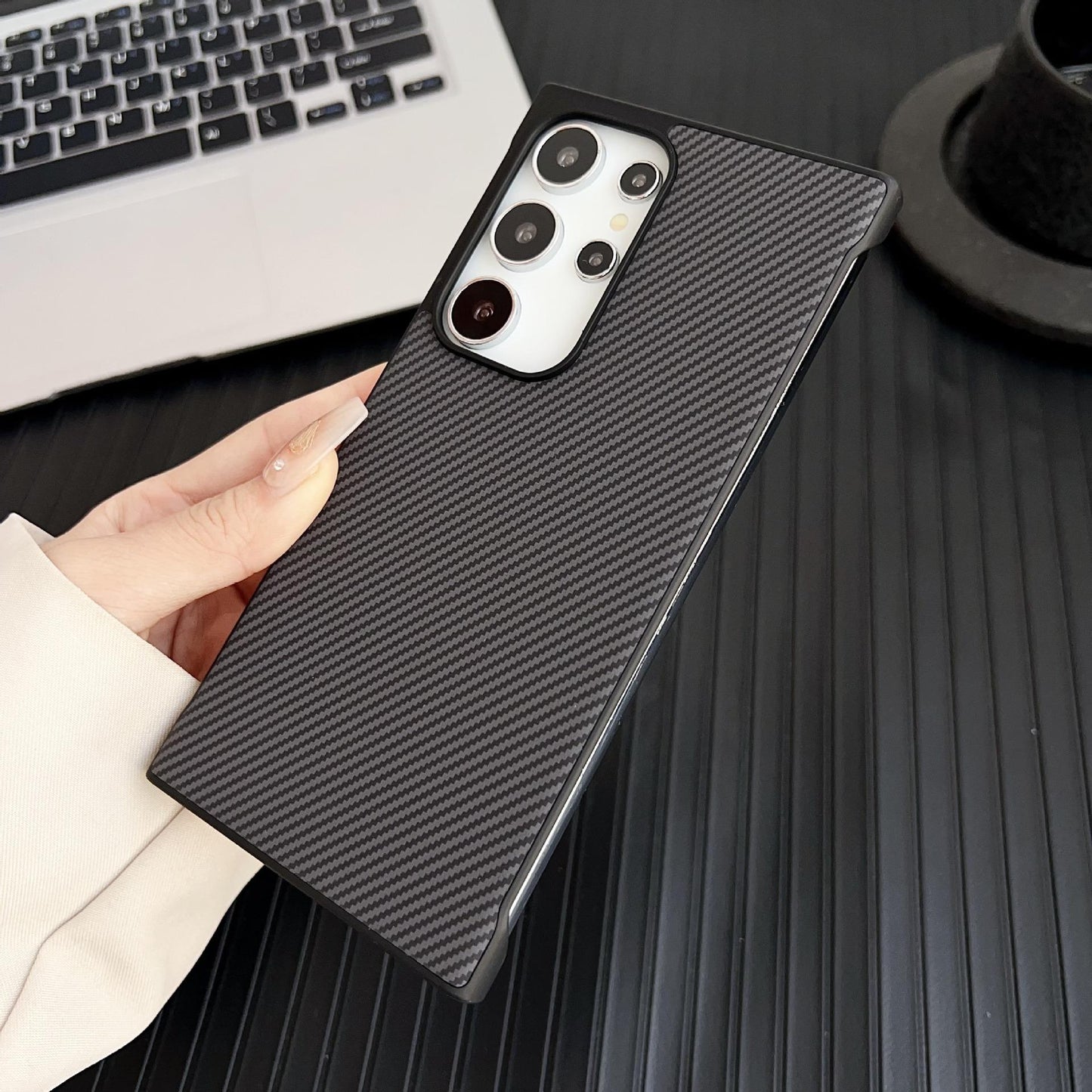 For Samsung S25Ultra S25+ S25 S24Ultra S24+ S24 Phone Case, Matte Cooling PC Frameless Leather Ultra Slim, Camera Protection Cover Hard Cover