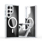 Dual Color Translucency Black Strong Magnetic For Magsafe Phone Case For Samsung S25Ultra S25+ S25 S24Ultra S23FE S23Ultra A55 A35 A25 A16 Metal Frame Shockproof Bumper Acrylic Hard Cover