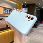 Luxury Lovely Liquid Silicone Jelly style Precision Len Protection Phone Case For Samsung S25Ultra S24FE S25 S24 S23, Soft Skin Feel Shockproof Soft Cover With Microfiber Lining